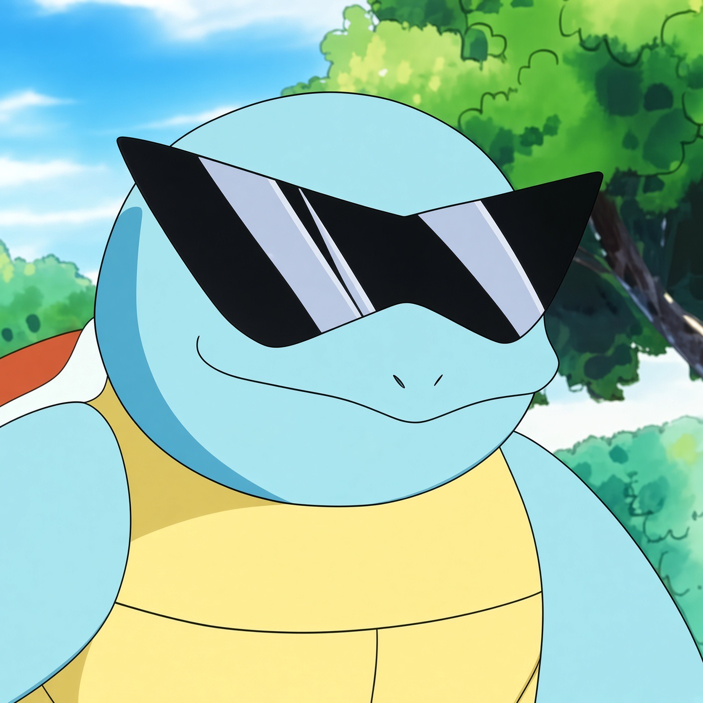 Squirtle in sunglasses